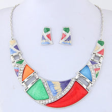 Load image into Gallery viewer, Kymyad Boutique Crystal Jewelry Sets For Women Set Turkish Jewelry Bijoux New Moon Pendant Jewelry Set Party Dress Accessory
