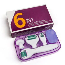 Load image into Gallery viewer, 6 in 1 Microneedle Derma Roller Kit Titanium Dermaroller Micro Needle Facial Roller Skin Care For Skin Care and Body Treatment