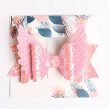 Load image into Gallery viewer, Handmade Mini Sequins Little Girls Hair Bows Clips Shiny Glitter Cute Hairpins Daily School Barrettes Headwear Accessoires