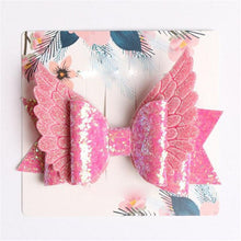 Load image into Gallery viewer, Handmade Mini Sequins Little Girls Hair Bows Clips Shiny Glitter Cute Hairpins Daily School Barrettes Headwear Accessoires