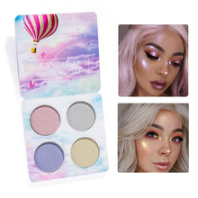 Load image into Gallery viewer, Rainbow Shimmer Highlighter Powder Brightening Face Lip Eye Makeup Illuminator Glow Kit Highliter Contour Palette maquillage