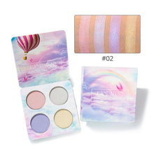 Load image into Gallery viewer, Rainbow Shimmer Highlighter Powder Brightening Face Lip Eye Makeup Illuminator Glow Kit Highliter Contour Palette maquillage