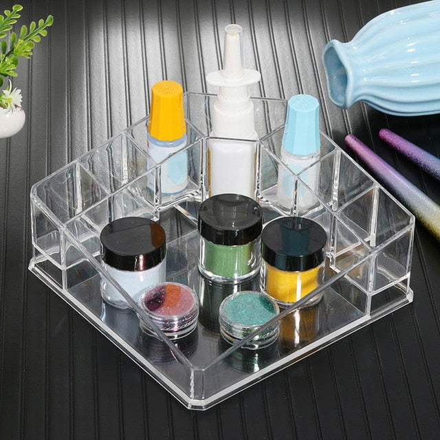 Acrylic Makeup Organizer Cosmetic Organizer Makeup Storage Box Brush Holder Maquillage Jewelry Storage Drawers