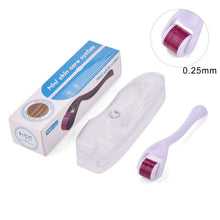 Load image into Gallery viewer, Derma Roller 0.3mm 0.25mm 0.2mm Titanium Mesoroller for Body Face Hair-loss Treatment Micro Needle Mezoroller Dermaroller
