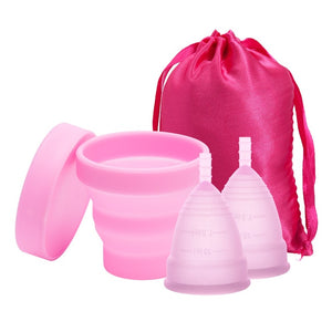 Medical Silicone Menstrual Cup Sterilizer Feminine Hygiene Menstrual Cup Sterilizing Menstrual Cup for Women Menstrual Period