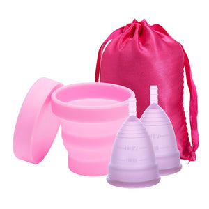 Medical Silicone Menstrual Cup Sterilizer Feminine Hygiene Menstrual Cup Sterilizing Menstrual Cup for Women Menstrual Period