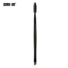 Load image into Gallery viewer, Cheap Makeup Brushes Duo Brow Makeup Brush Wood Handle Double Sided Eyebrow Flat Angled Brushes Wholesale pinceaux maquillage
