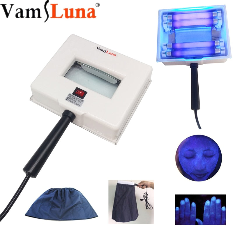 Lamp Skin UV Analyzer Facial Skin Testing Examination Magnifying Analyzer  Machine with Protective Cover Equipment