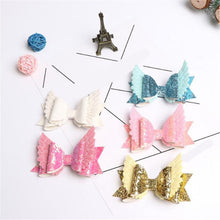 Load image into Gallery viewer, Handmade Mini Sequins Little Girls Hair Bows Clips Shiny Glitter Cute Hairpins Daily School Barrettes Headwear  Accessoires
