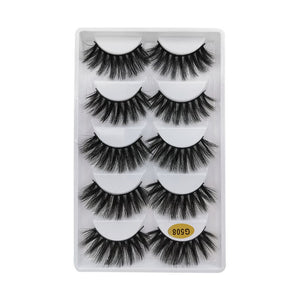 50 pairs Mink Eyelashes wholesale mink lashes Handmade Reusable Natural Eyelashes False Lashes Maquillage Makeup Tool G805