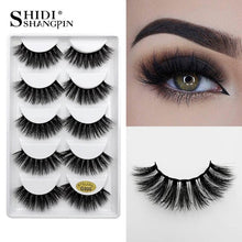 Load image into Gallery viewer, 50 pairs Mink Eyelashes wholesale mink lashes Handmade Reusable Natural Eyelashes False Lashes Maquillage Makeup Tool G805
