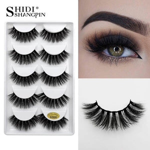 50 pairs Mink Eyelashes wholesale mink lashes Handmade Reusable Natural Eyelashes False Lashes Maquillage Makeup Tool G805