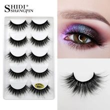 Load image into Gallery viewer, 50 pairs Mink Eyelashes wholesale mink lashes Handmade Reusable Natural Eyelashes False Lashes Maquillage Makeup Tool G805
