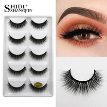 Load image into Gallery viewer, 50 pairs Mink Eyelashes wholesale mink lashes Handmade Reusable Natural Eyelashes False Lashes Maquillage Makeup Tool G805
