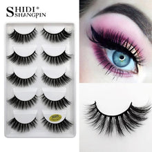 Load image into Gallery viewer, 50 pairs Mink Eyelashes wholesale mink lashes Handmade Reusable Natural Eyelashes False Lashes Maquillage Makeup Tool G805
