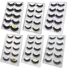 Load image into Gallery viewer, 50 pairs Mink Eyelashes wholesale mink lashes Handmade Reusable Natural Eyelashes False Lashes Maquillage Makeup Tool G805
