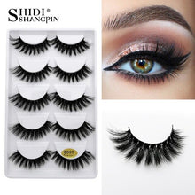 Load image into Gallery viewer, 50 pairs Mink Eyelashes wholesale mink lashes Handmade Reusable Natural Eyelashes False Lashes Maquillage Makeup Tool G805
