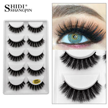 Load image into Gallery viewer, 50 pairs Mink Eyelashes wholesale mink lashes Handmade Reusable Natural Eyelashes False Lashes Maquillage Makeup Tool G805
