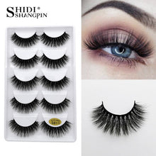 Load image into Gallery viewer, 50 pairs Mink Eyelashes wholesale mink lashes Handmade Reusable Natural Eyelashes False Lashes Maquillage Makeup Tool G805
