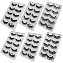 Load image into Gallery viewer, 50 pairs Mink Eyelashes wholesale mink lashes Handmade Reusable Natural Eyelashes False Lashes Maquillage Makeup Tool G805
