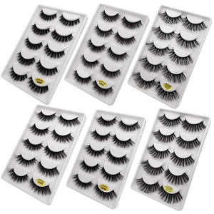 50 pairs Mink Eyelashes wholesale mink lashes Handmade Reusable Natural Eyelashes False Lashes Maquillage Makeup Tool G805