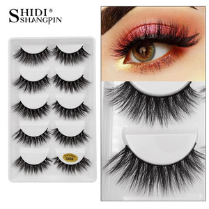 50 pairs Mink Eyelashes wholesale mink lashes Handmade Reusable Natural Eyelashes False Lashes Maquillage Makeup Tool G805