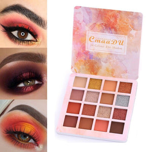 16 Colors Beauty Matte Eye Shadow Pallete Long Lasting Waterproof EyeShadow Natural Eye Makeup Pallete Maquillage Makeup TSLM2