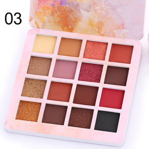 16 Colors Beauty Matte Eye Shadow Pallete Long Lasting Waterproof EyeShadow Natural Eye Makeup Pallete Maquillage Makeup TSLM2