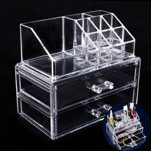 Acrylic Makeup Organizer Cosmetic Organizer Makeup Storage Box Brush Holder Maquillage Jewelry Storage Drawers