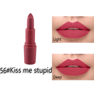 Miss Rose Matte Lipstick maquillage Mate Batom Makeup Waterproof Lip stick for Lips Makeup Cosmetics Korean Tint Tattoo