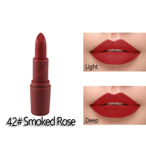 Miss Rose Matte Lipstick maquillage Mate Batom Makeup Waterproof Lip stick for Lips Makeup Cosmetics Korean Tint Tattoo